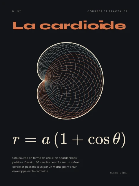 La cardioïde · Nuit, affiche cardioïde