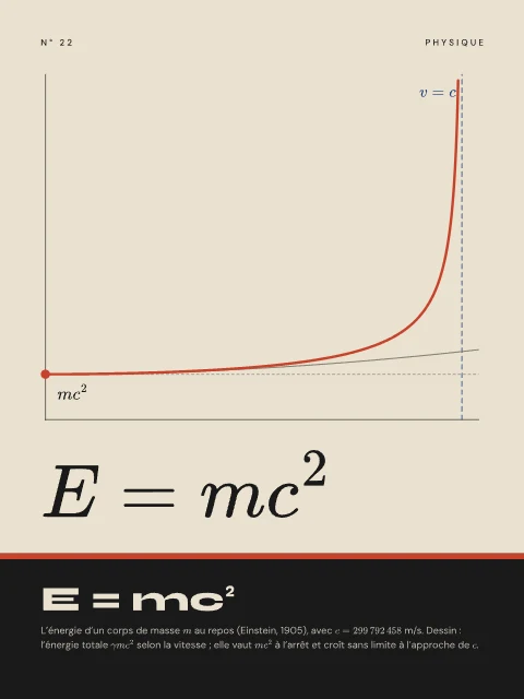 E = mc² · Bauhaus, affiche E = mc²