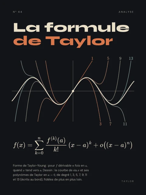 La formule de Taylor · Nuit, affiche formule de Taylor