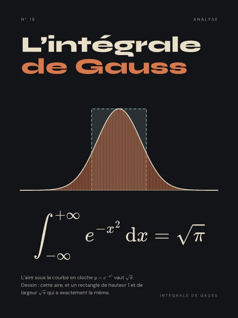 L’intégrale de Gauss · Nuit, affiche intégrale de Gauss