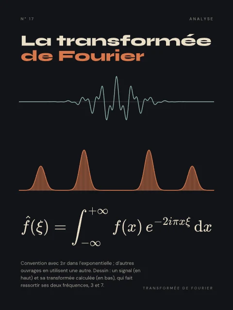 La transformée de Fourier · Nuit, affiche transformée de Fourier